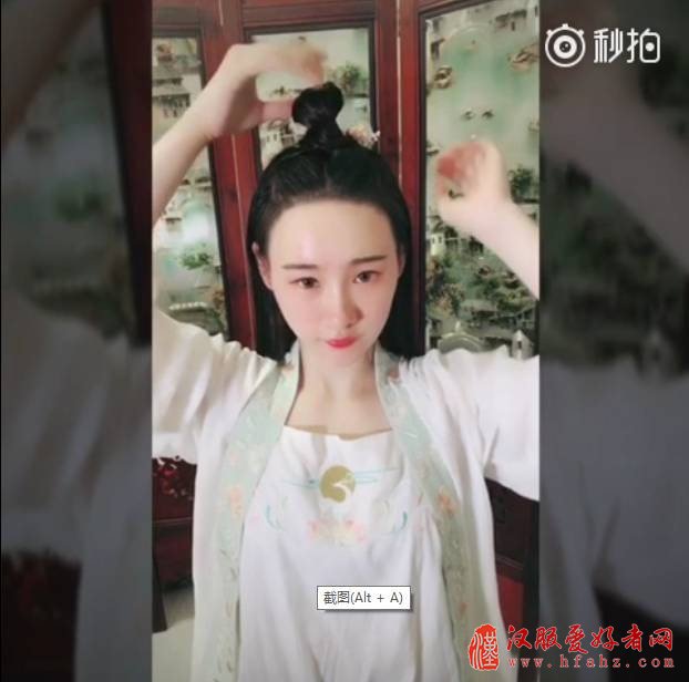 【汉服发型】三连弹！适合古装摄影中短发妹子的简单汉服发型教程