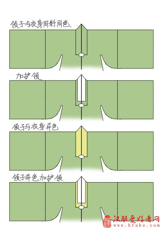  汉服披风制作裁古装摄影剪图 披风制作教程