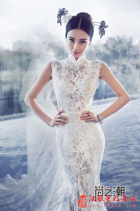 Angelababy婚纱照古装啥样 都登不上最美古装女星排