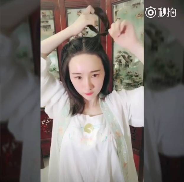 【汉服发型】三连弹！适合中短发妹子的简单汉服发型教程