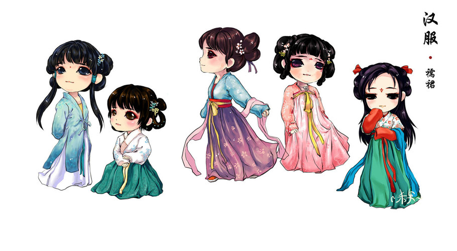 萌系汉服女孩（多图） - 何戚戚 - { 印象 }