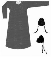 唐代男子以幞头袍衫为尚。唐代官吏的主要服饰为圆领窄袖袍衫。圆领小袖大约是受鲜卑风的影响。