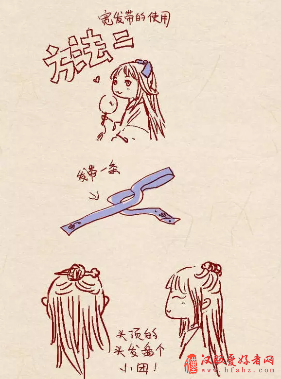 男女适用汉服发型教程