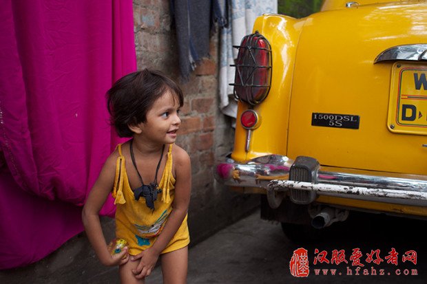 旅行摄影作品，印度小男孩