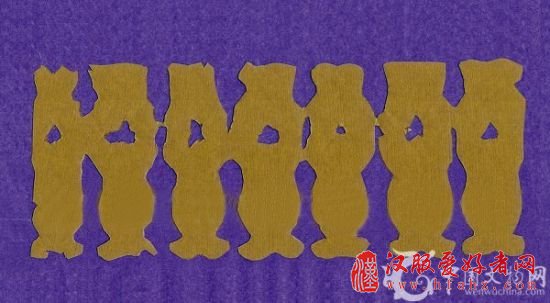 新疆吐鲁番阿斯塔那墓出土的唐代人胜(摹作)