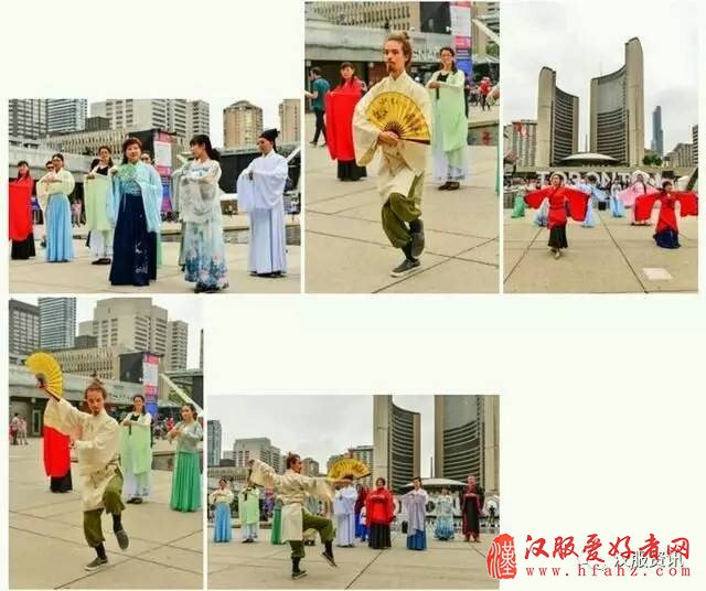 加拿大国庆节的“汉服快闪”活动