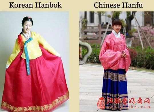 明朝服和韩国服饰区别
