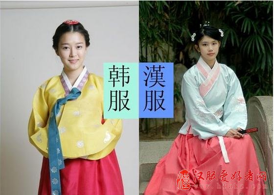 明朝服和韩国服饰区别