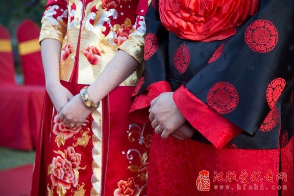 月白嫁衣中式礼服