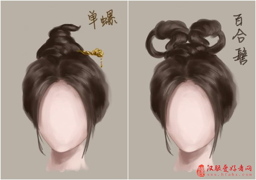 王嘉化妆学校为你图解100款中国古装女子发型设计