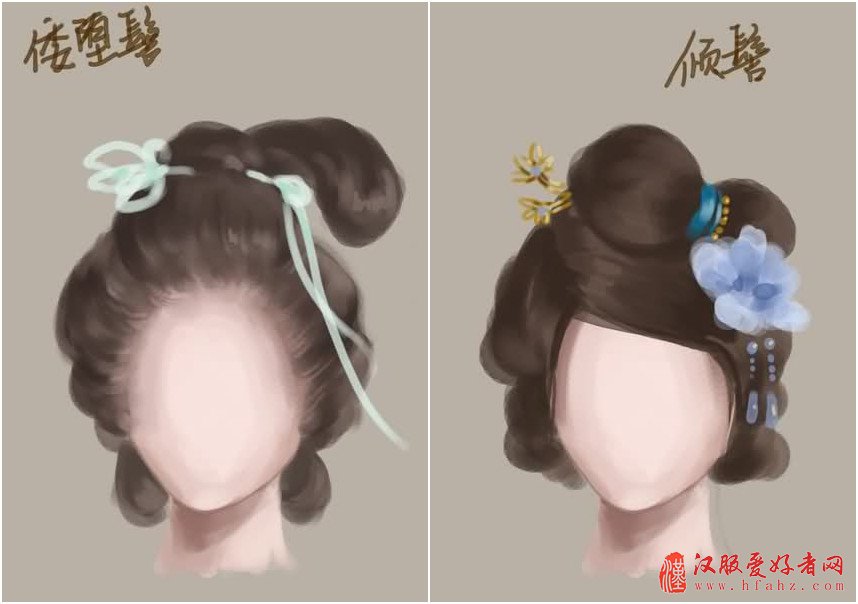 王嘉化妆学校为你图解100款中国古装女子发型设计