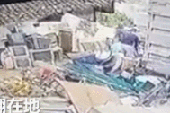 油桶爆炸,男子左腿被当场炸飞