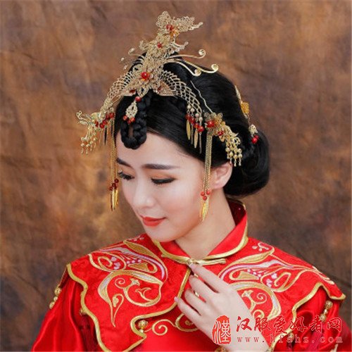 中式新娘发型图片