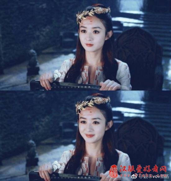 赵丽颖“女儿国”中纯美 古装造型美出最新高度