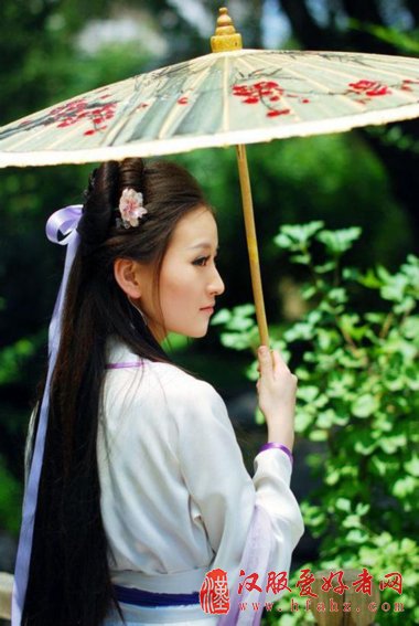 校园汉服女神PK似古代美人穿越而来(图)