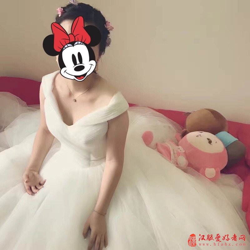 薇好婚纱 新款2017新娘结婚婚纱一字肩婚纱A字裙