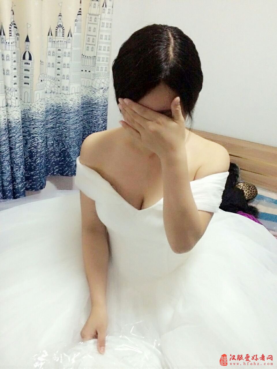 薇好婚纱 新款2017新娘结婚婚纱一字肩婚纱A字裙