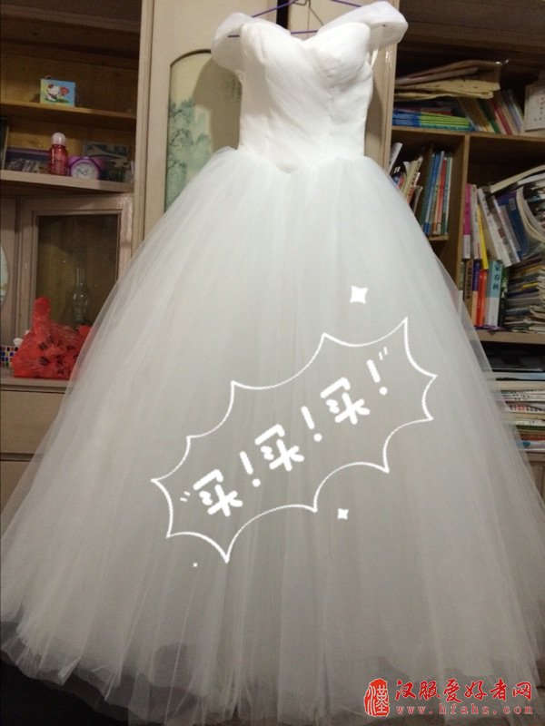 薇好婚纱 新款2017新娘结婚婚纱一字肩婚纱A字裙