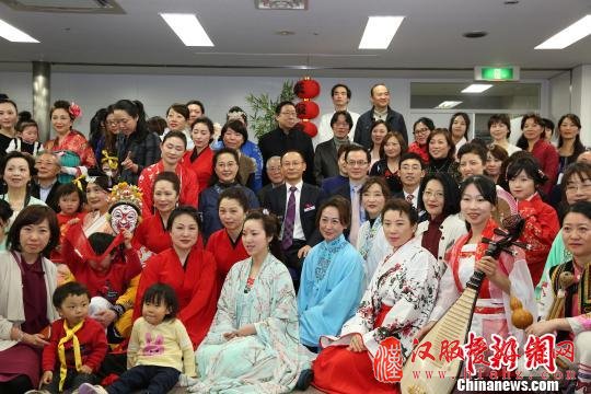 在日汉服会举行周年庆典传播中国文化